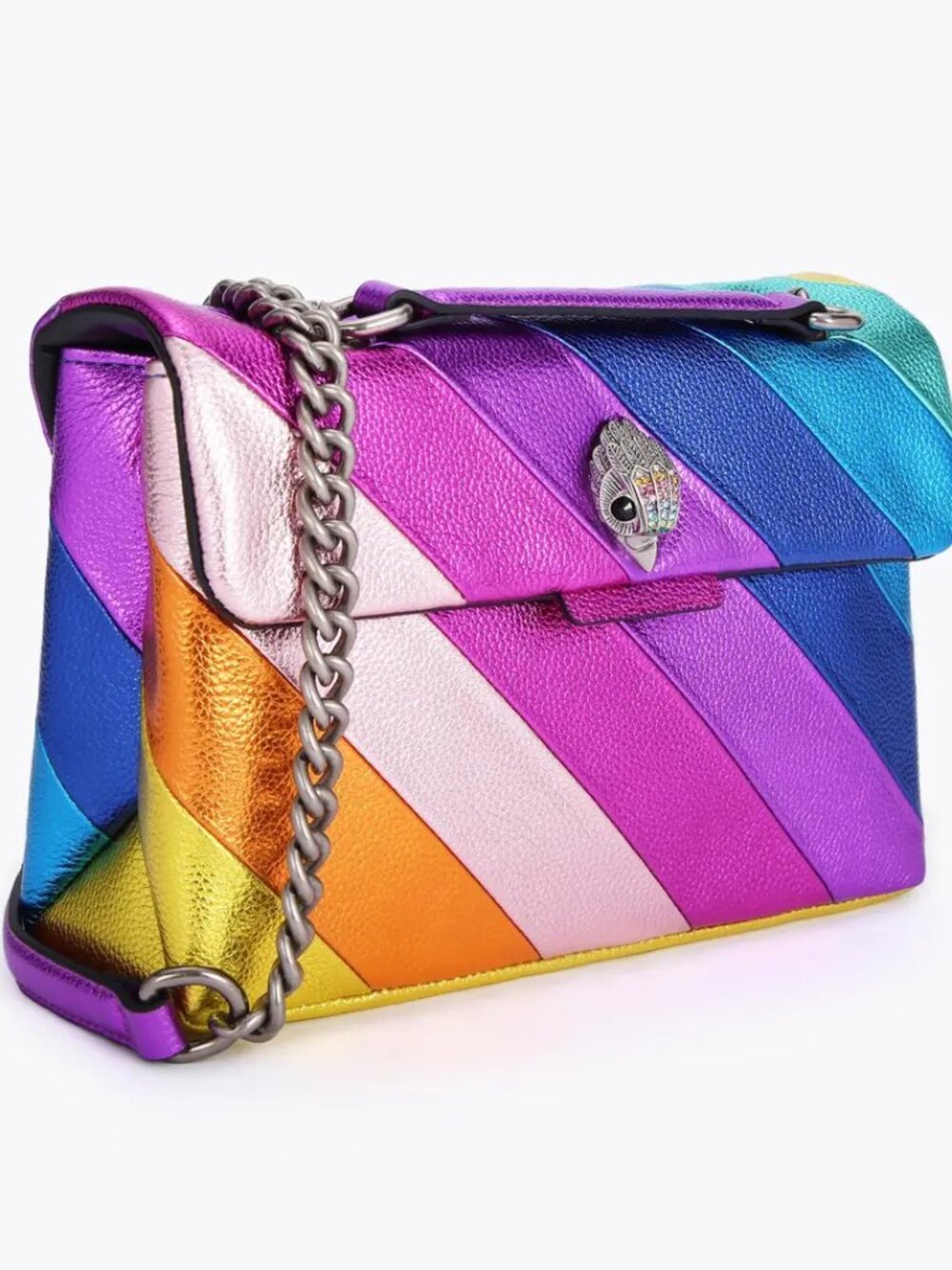 NWT ✅KURT GEIGER LONDON  Leather Kensington Chain Bag ⭐ NWT